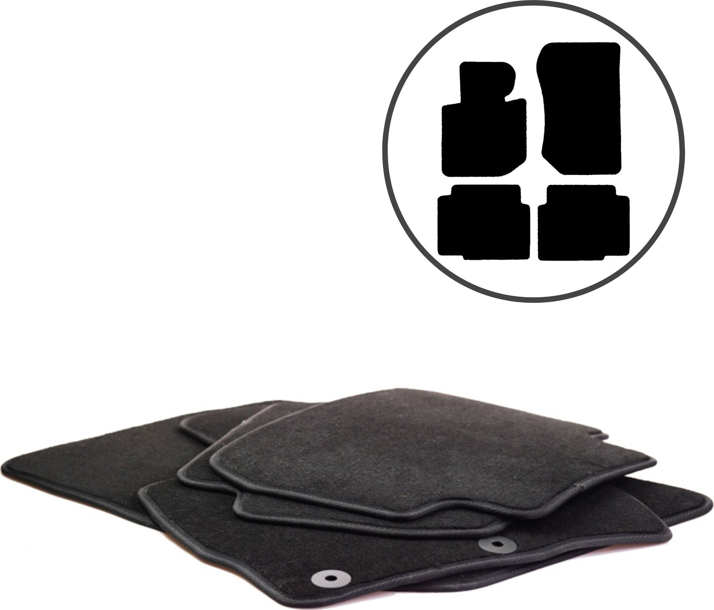 Dikel Dywaniki samochodowe 4szt BMW Seria3 E36 Coupe