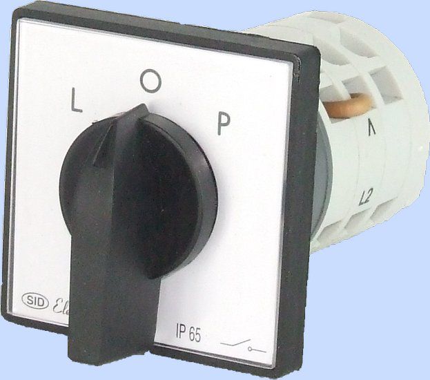 Elektromet Łącznik krzywkowy L-0-P 16A 3P zatablicowy z płytką przednią ŁUK E16-42 (951641)