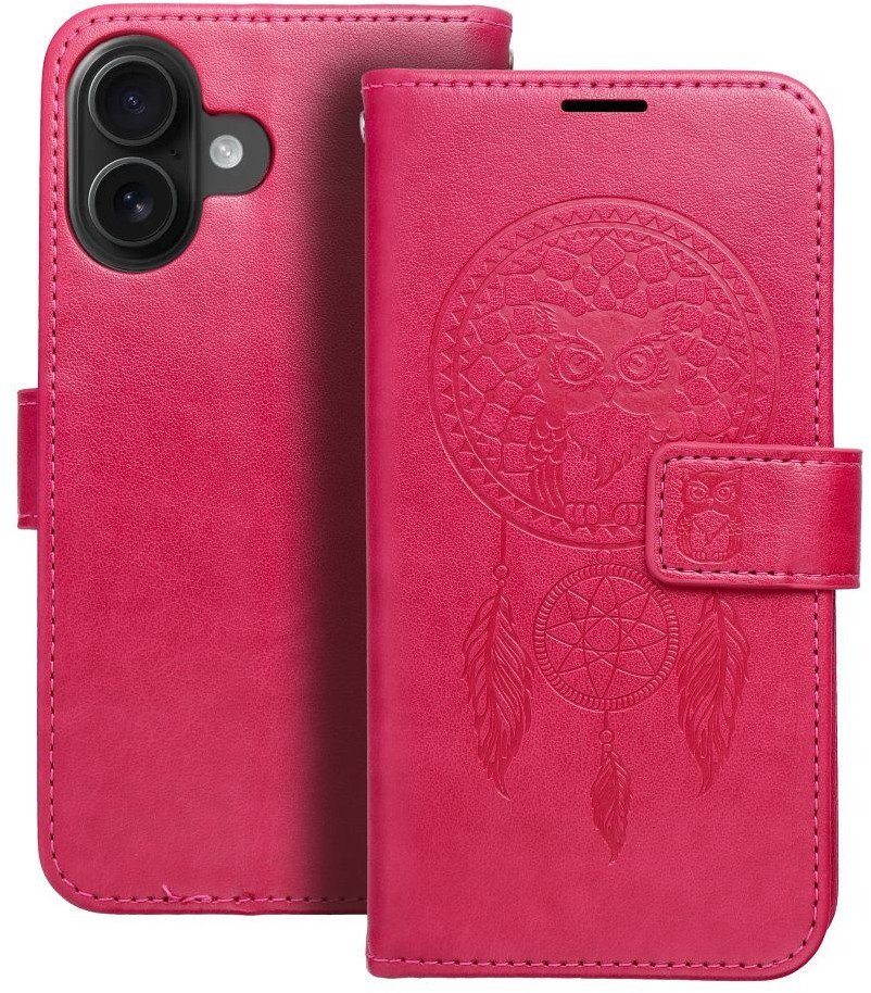 Kabura MEZZO Book do IPHONE 17 łapacz snów magenta