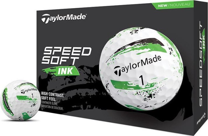 Taylor Made morele Piłki golfowe TAYLOR MADE SpeedSoft (biało-zielone, 12 szt.)