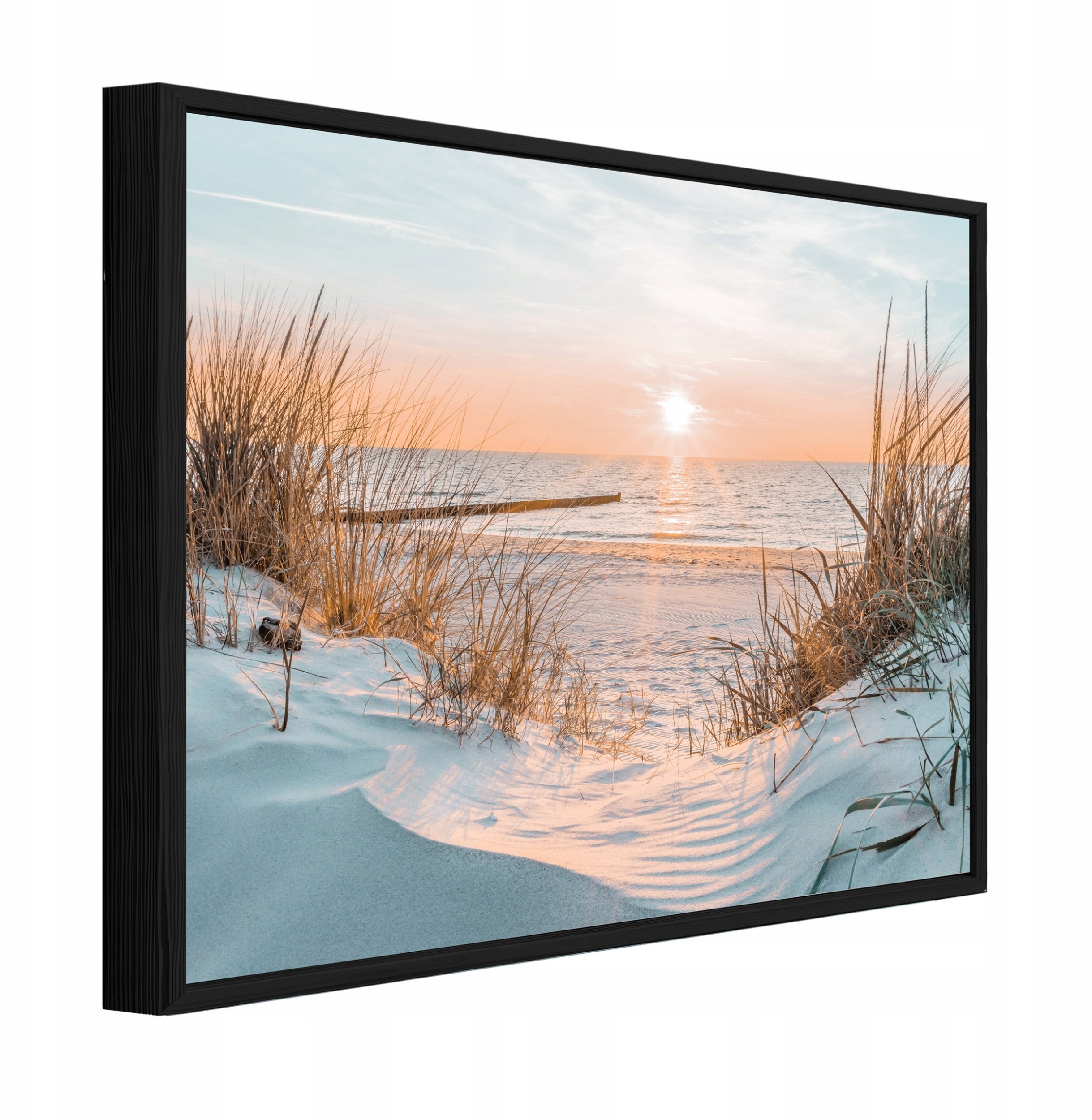 Obraz W Ramie Na Płótnie Plaża Morze Do Sypialni Salonu 60x40