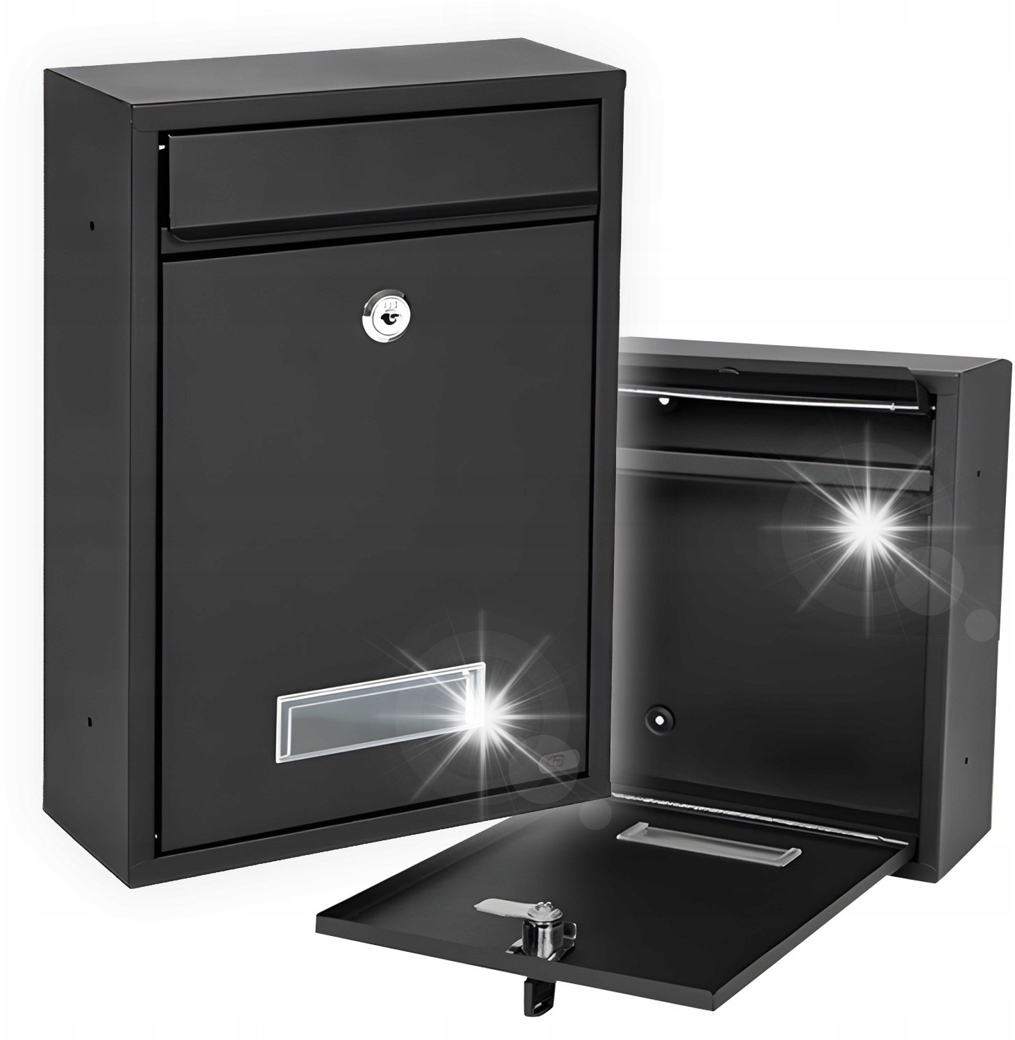 Skrzynka na Listy Pocztowa Pocztę Gazetę Tuba WIZJER Nowoczesna do Domu XL