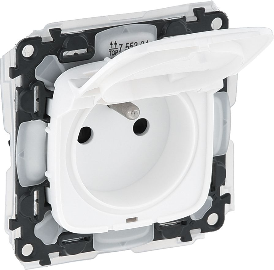 Legrand VALENA ALLURE Gniazdo z przesłonami IP44 (755304)