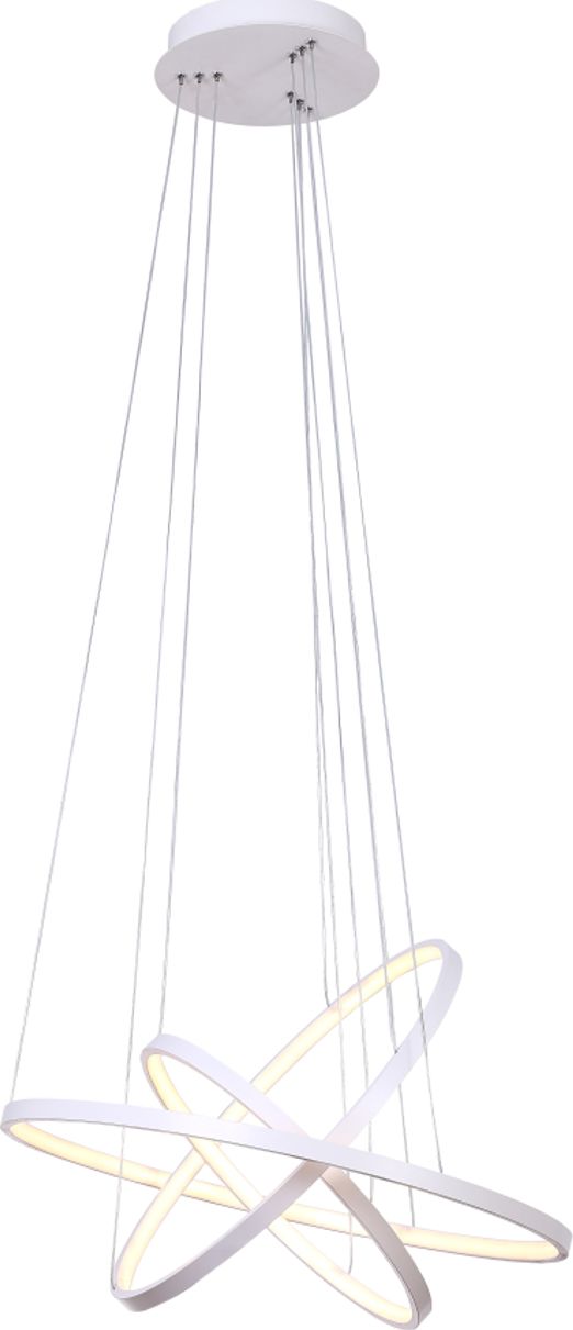 Lampa wisząca KAJA OŚWIETLENIE Lampa wisząca pierścienie GALASSIA-600 White LED 75W Vitalux