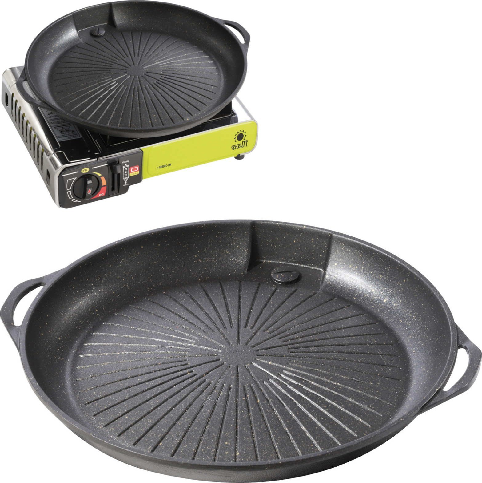 Meva Ruszt grill patelnia grillowa do kuchenki turystycznej gazowej i grilla Ruszt grill patelnia grillowa do kuchenki turystycznej gazowej i grilla