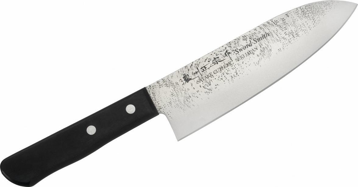 Satake Nóż Santoku 17 cm Satake Nashiji Black Pakka