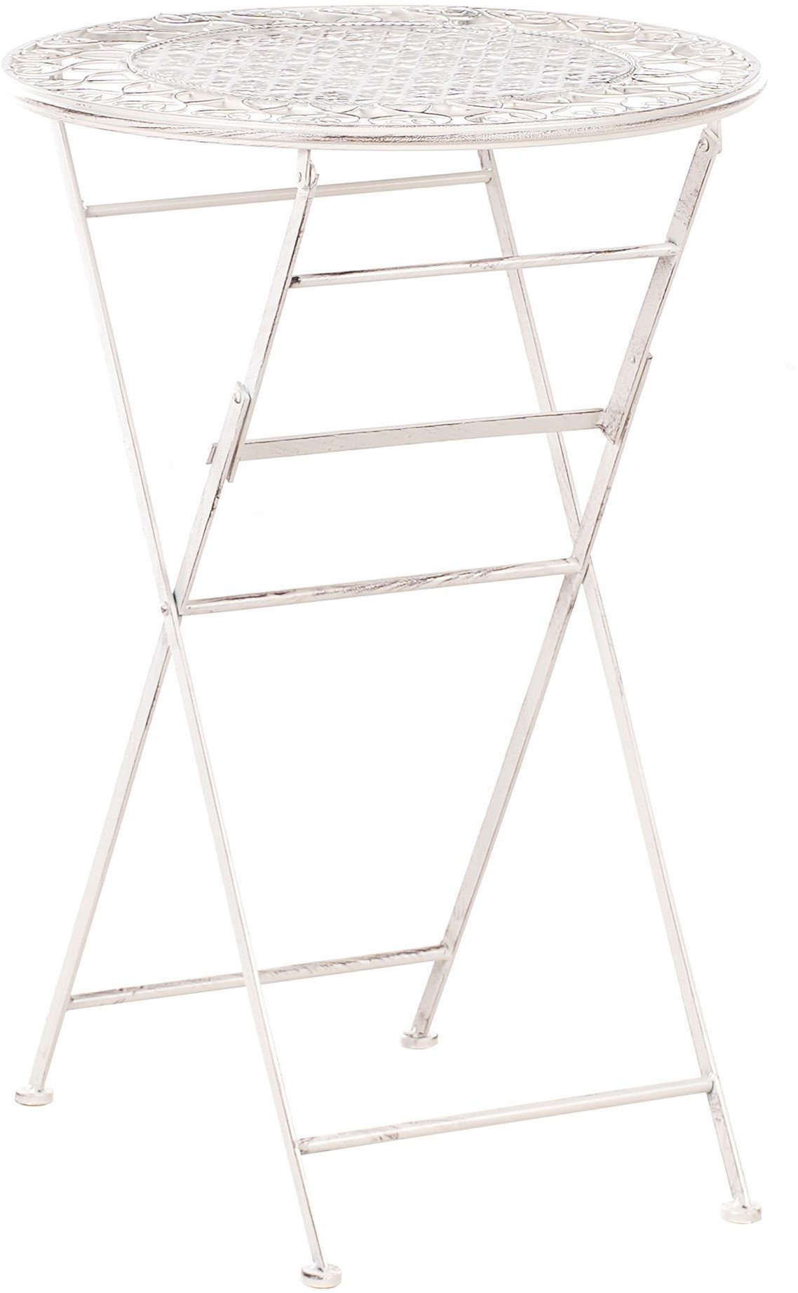 Stolik ogrodowy barowy TRIESTE 60 cm 60 cm Metal Jasnobeżowy