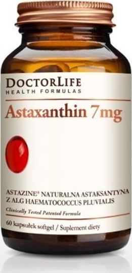 Doctor Life DOCTOR LIFE_Astaxanthin 7mg naturalna astaksantyna suplement diety 60 kapsułek