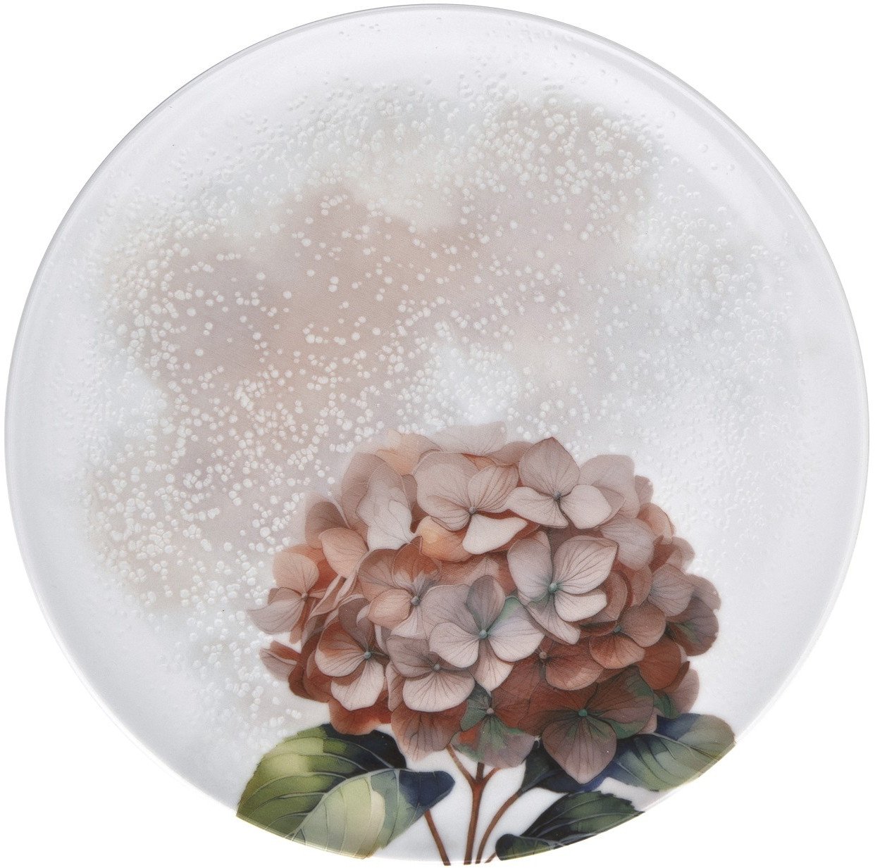 Talerz płytki obiadowy 28,5 cm Hortensja Red 644KJ/9202A