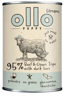 Ollo Puppy Umami Woł. żwacze z Kaczą Wątrobą 850g