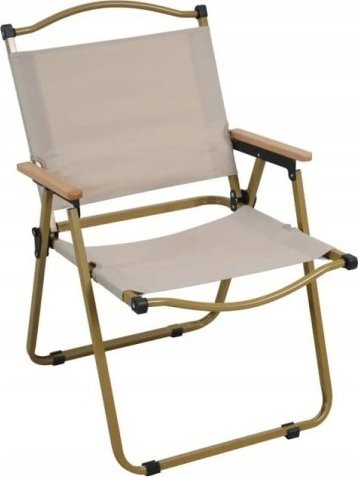 Mirpol Krzesło kempingowe składane beżowe 54x78 cm