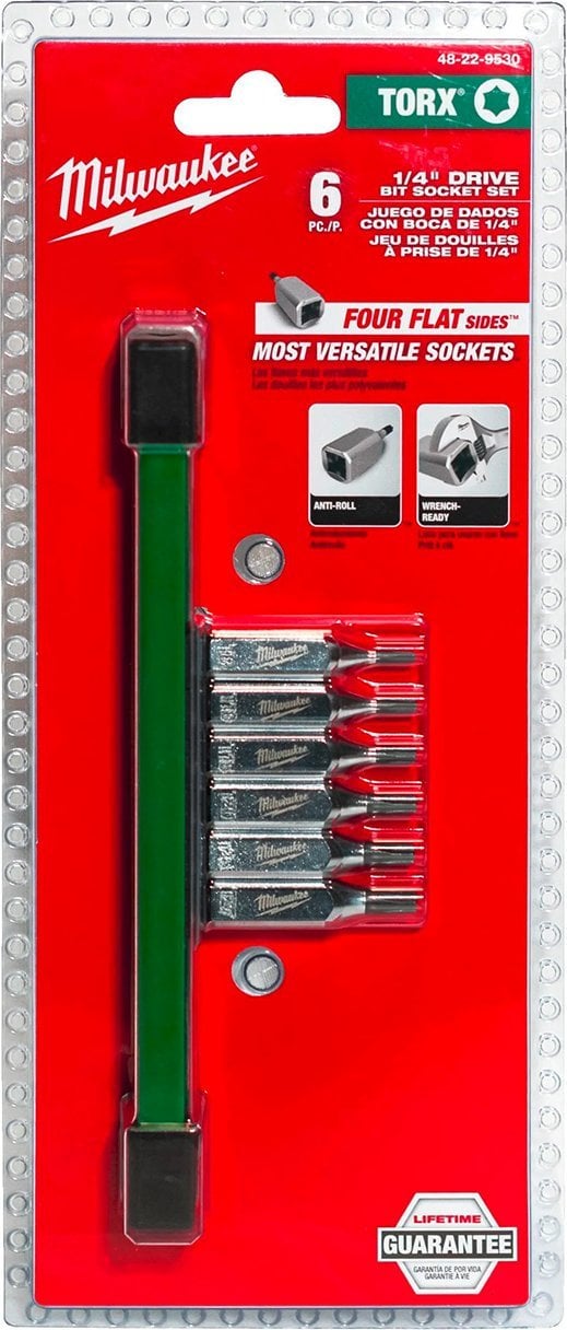 MBG - PIOTR KIŹLIŃSKI MILWAUKEE ZESTAW NASADEK TRZPIENIOWYCH 6 szt. 1/4 TORX