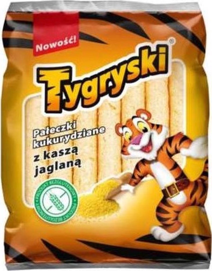 Tygryski Tygryski Pałeczki Kukurydziane z Kaszą Jaglaną 60g