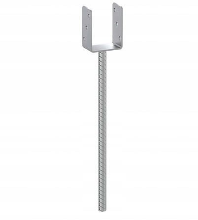 Podstawa słupa kotwa ocynkowana 141x624x12mm