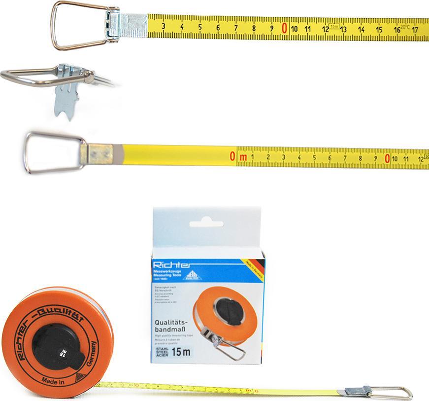 Richter Ruletka stalowa lakierowana w kapslu RICHTER 308GP 15m