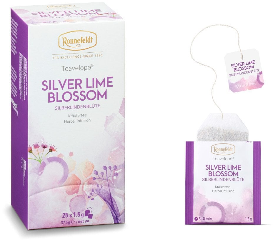 Ronnefeldt Ziołowa herbata Teavelope Silver Lime Blossom 25 saszetek