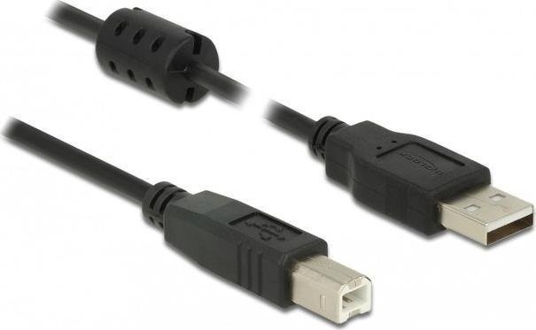 Kabel USB Delock USB-A - USB-B 0.5 m Czarny (84894)