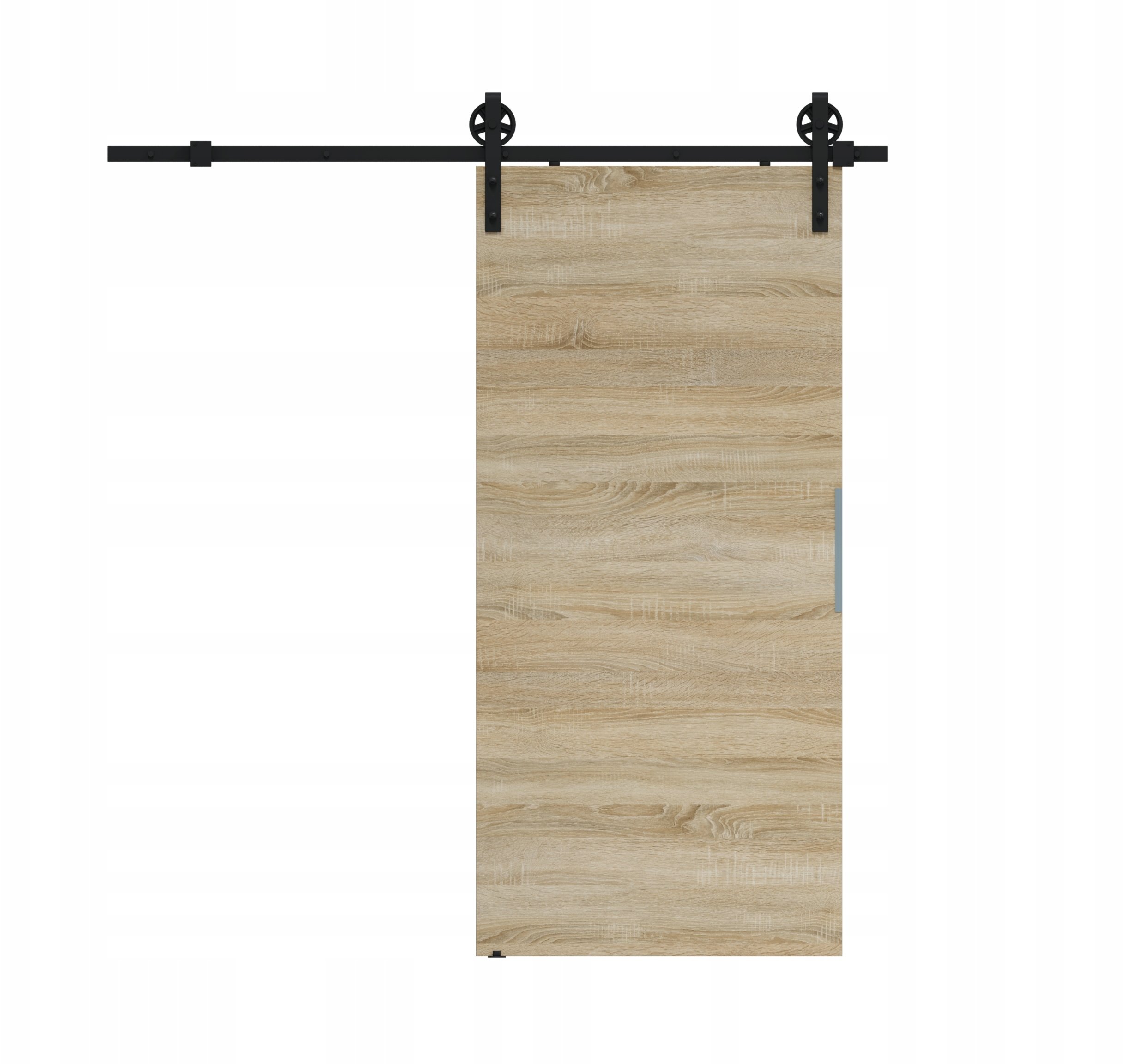 Homedoors Drzwi przesuwne 80 ścienne ALFA LOFT A 04 Dąb Sonoma 85+system przesuwny