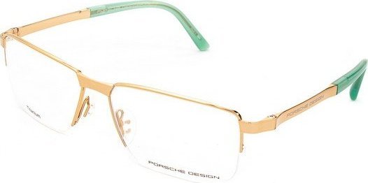 Porsche Ramki do okularów Męskie Porsche P8251-E Złoty ( 56 mm)