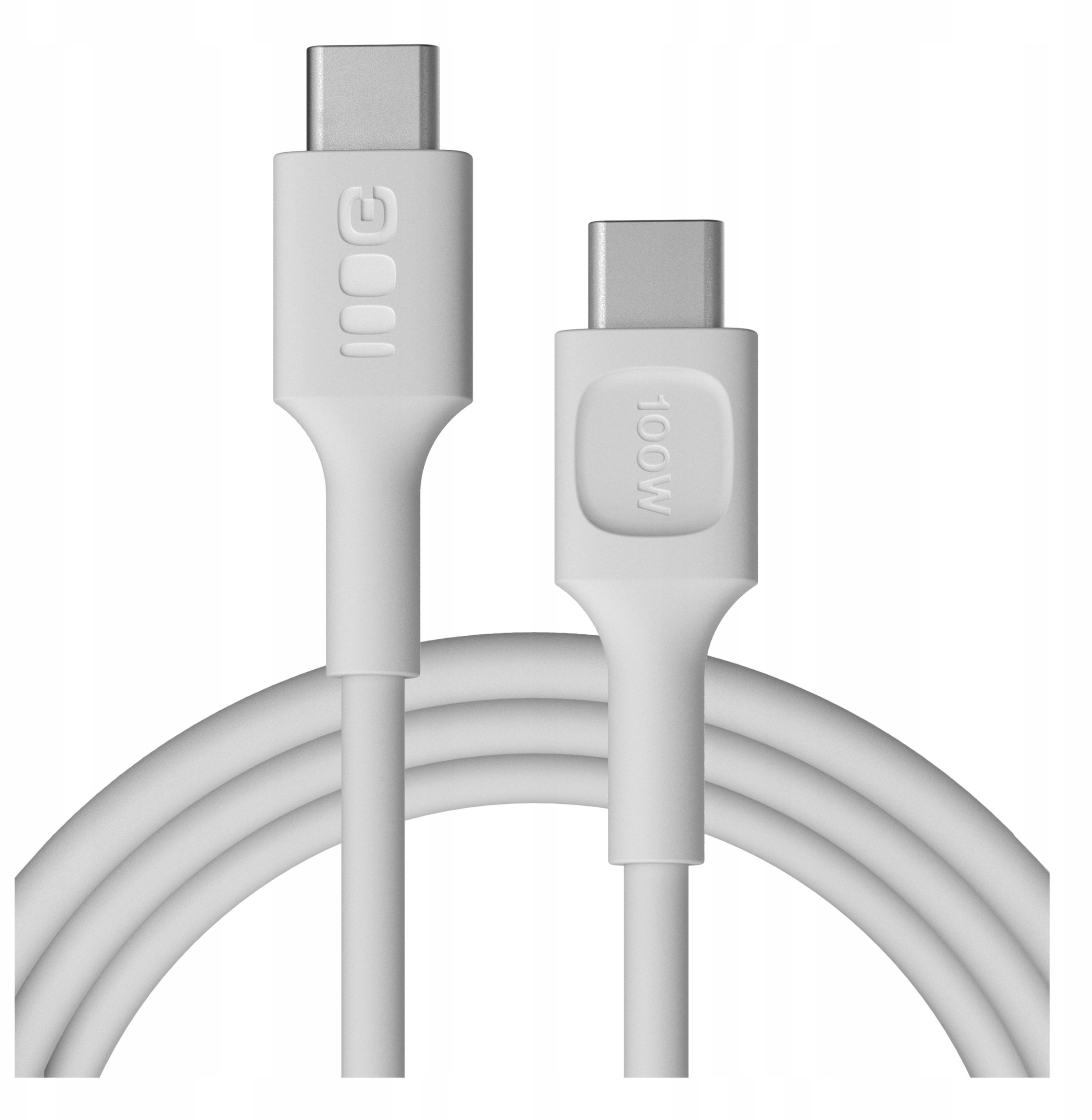 Kabel USB Delock USB-C - USB-C 2 m Biały (KABGC100PF200SW)