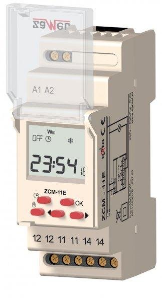 Zamel Programator czasowy 1-kanałowy tygodniowy Econo 230V AC ZCM-11E