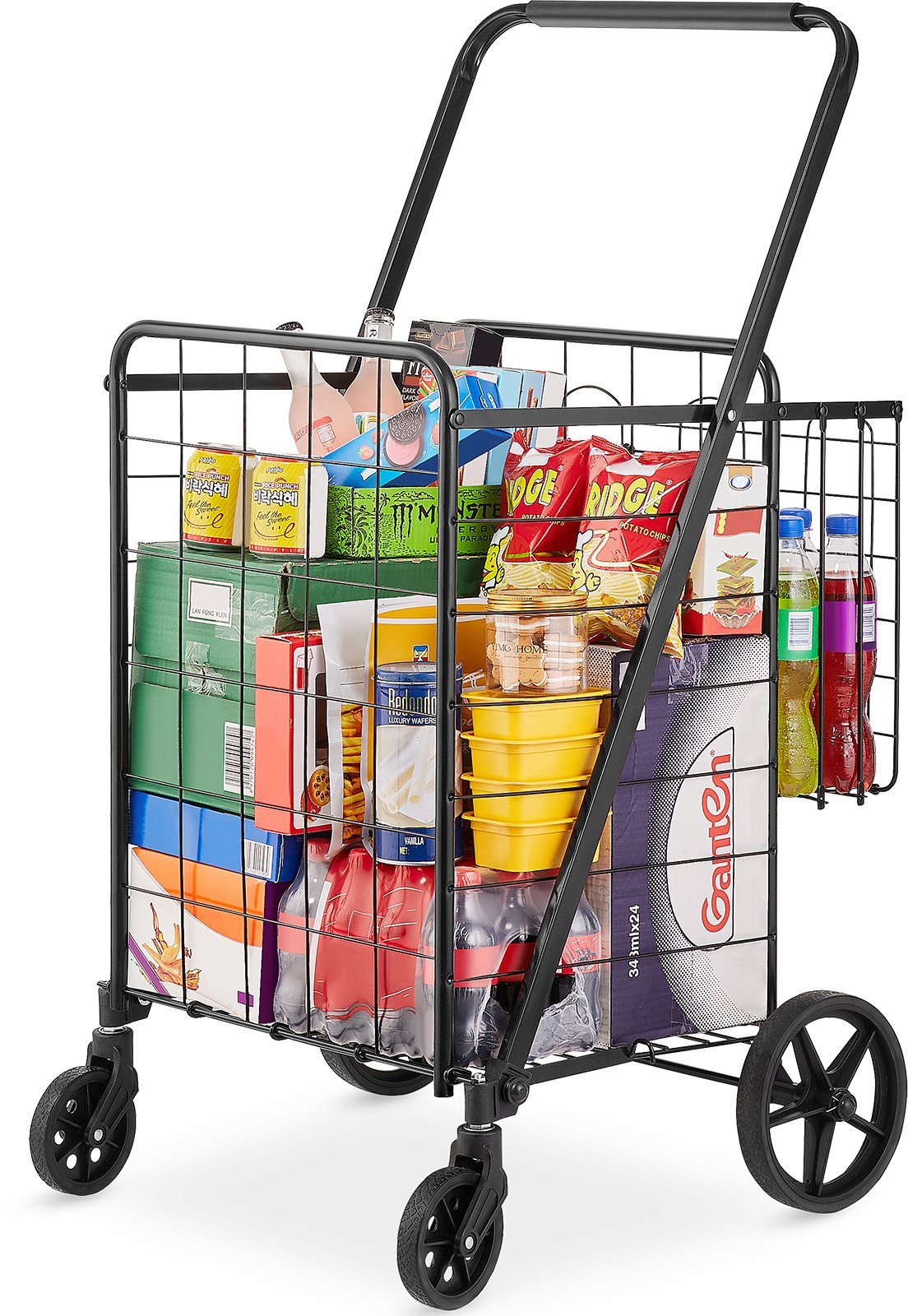 Koszyk na zakupy duży sklepowy składany do 50 kg