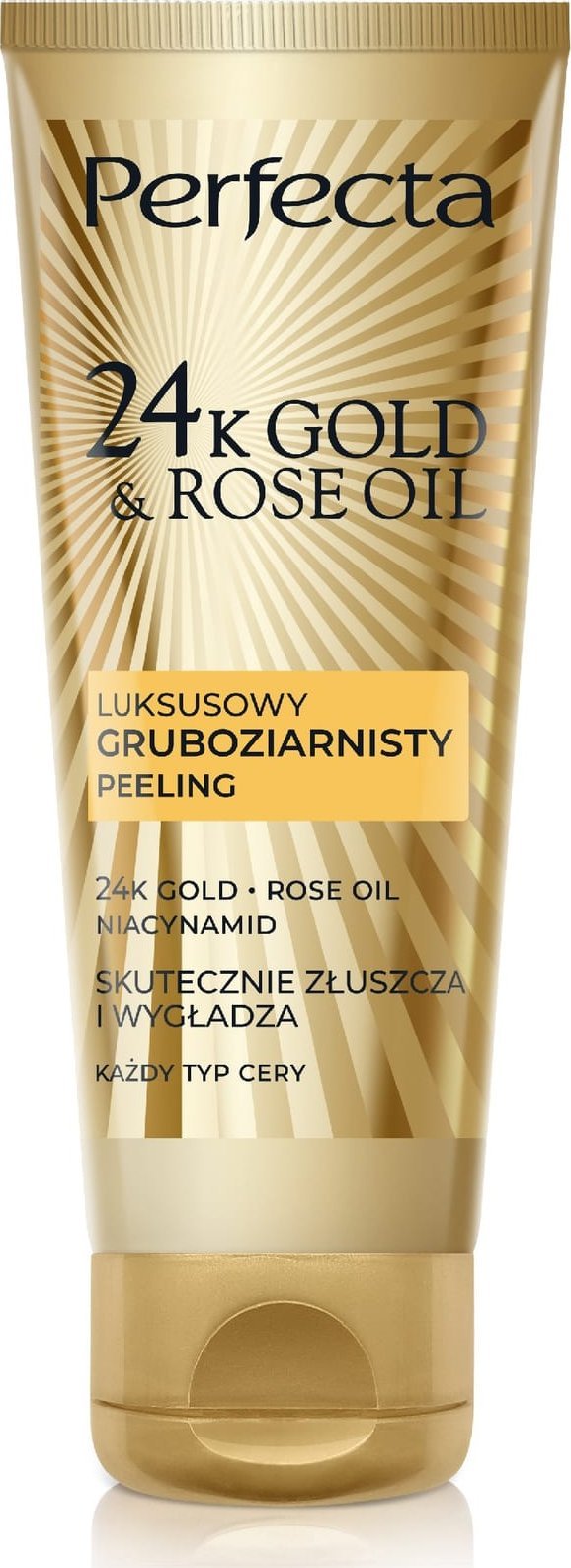 DAX PERFECTA 24K Gold & Rose Oil Peeling gruboziarnisty 75 g
