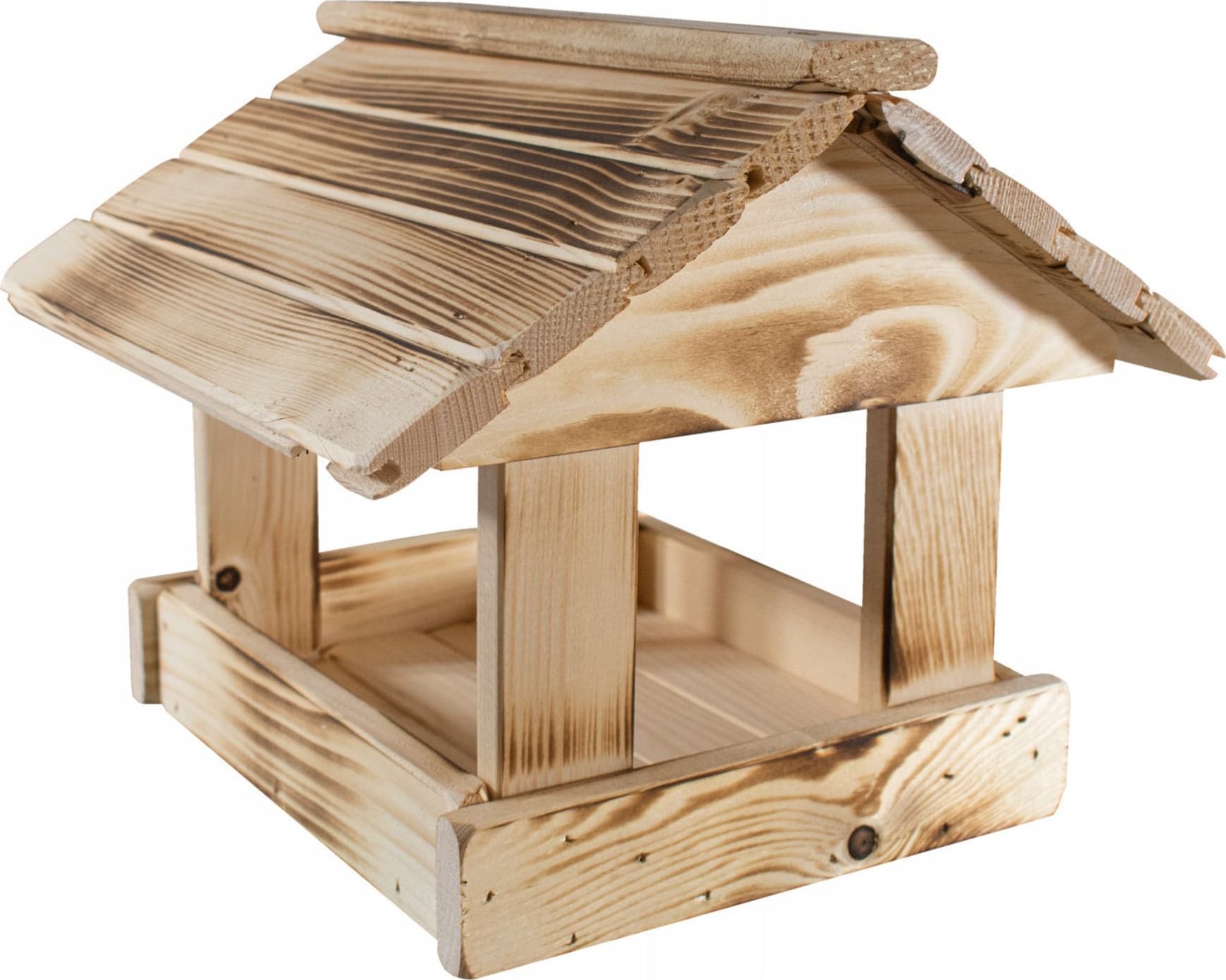 vidaXL Karmnik dla ptaków opalany Woodok