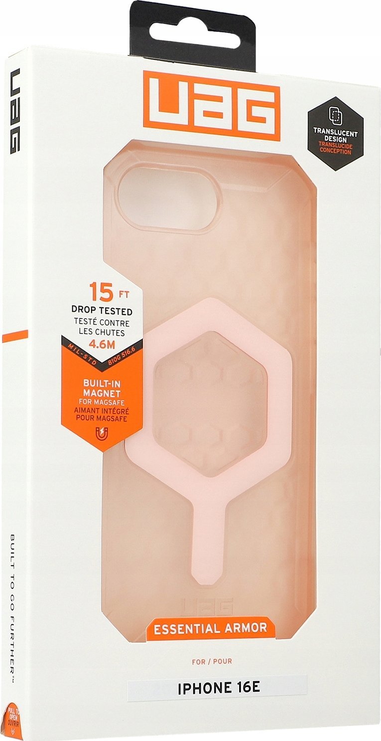 UAG Essential Armor Magsafe - obudowa ochronna do iPhone 16e (2025) kompatybilna z MagSafe (rose)