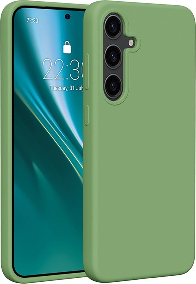 Etteri Nakładka Etteri Silicone Case do Samsung Galaxy S24 Plus jasnozielona