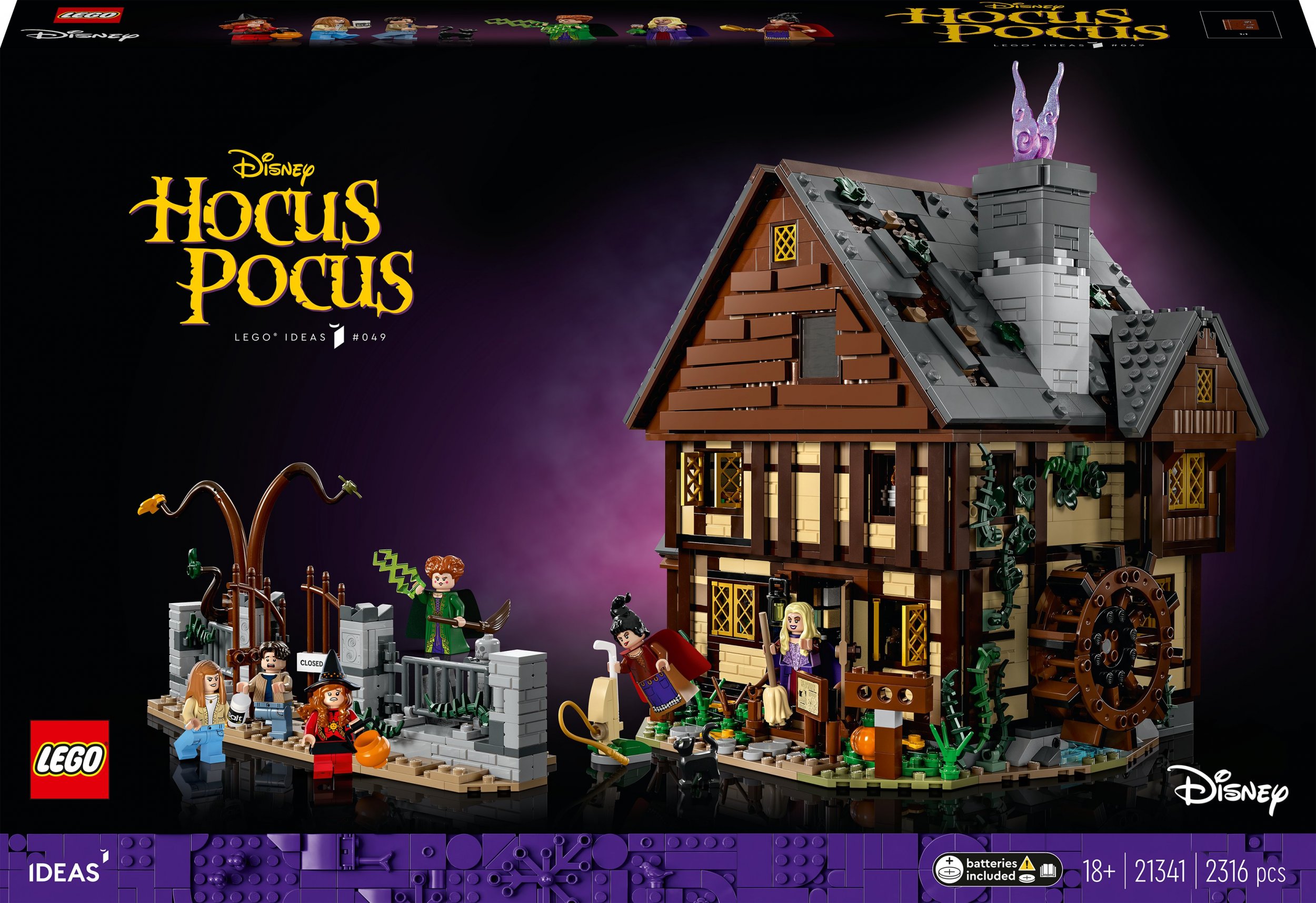 LEGO Ideas Disney Hokus Pokus: Chata sióstr Sanderson (21341)