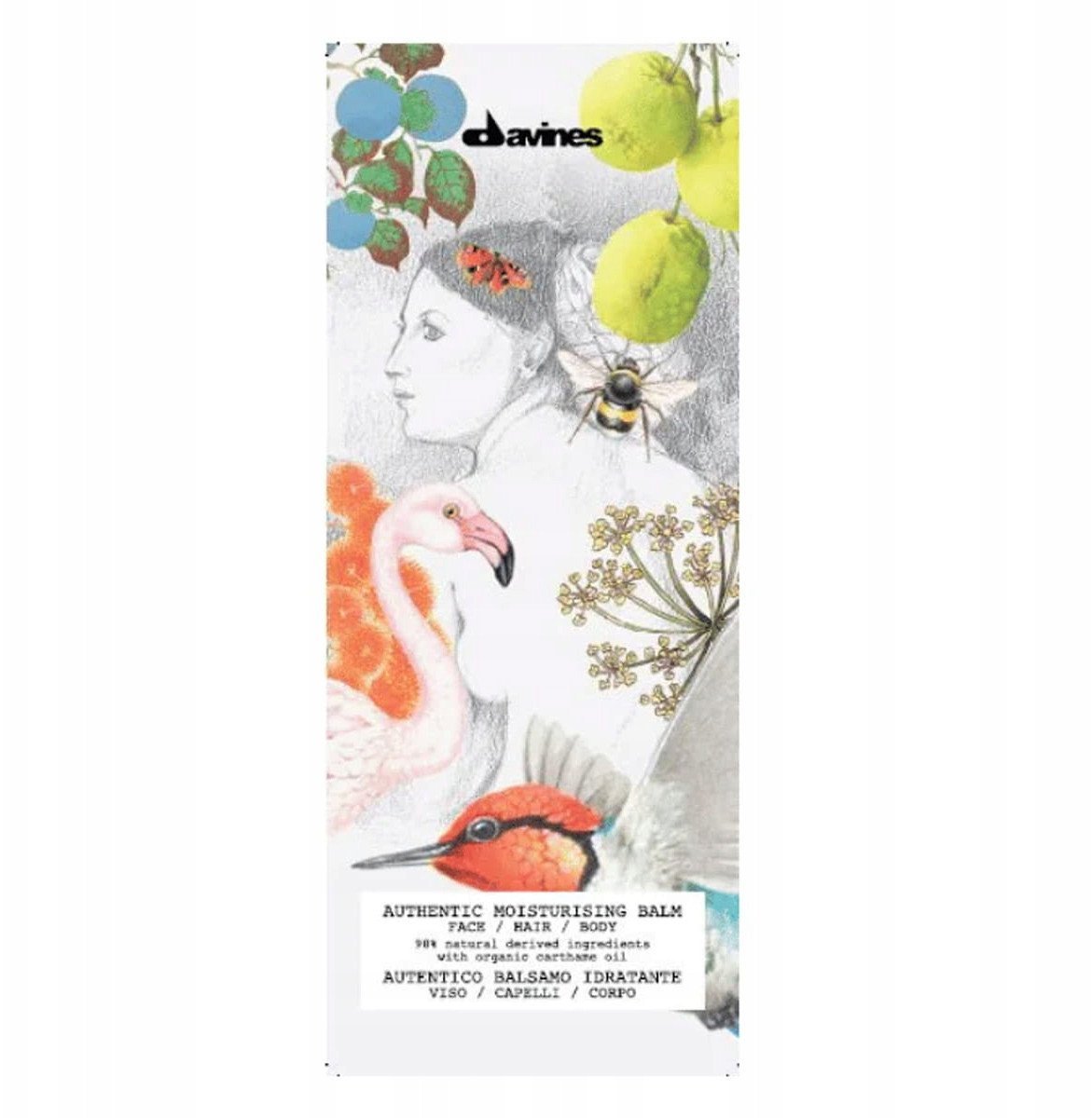 Set, Davines, Authentic, Moisturizing, Balm, For Face, Body & Hair, 12 pcs, 12 ml For Women