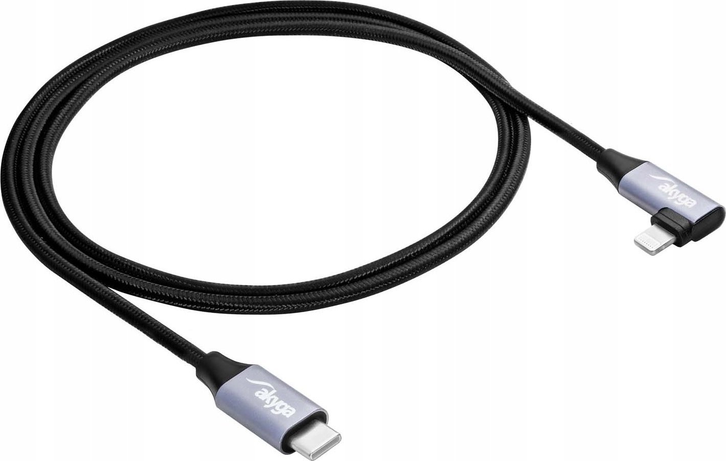 Kabel USB Akyga USB-C - Lightning 1 m Czarny (AK-USB-56)