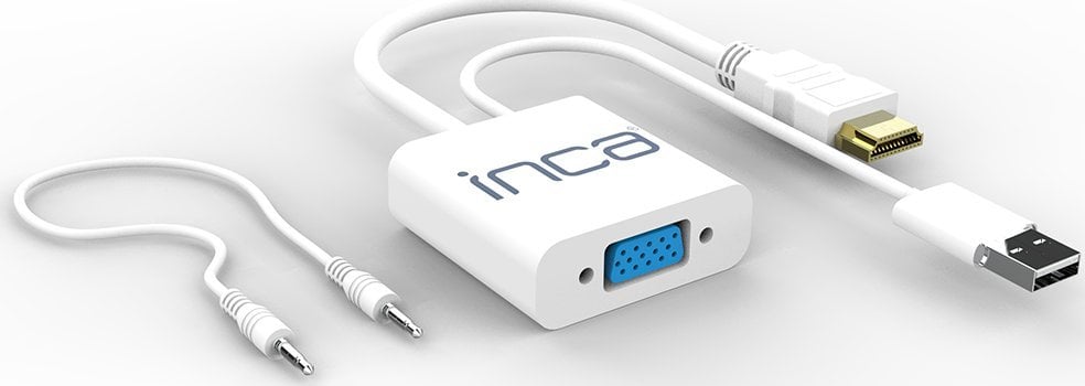Adapter AV Inca Inca IVTH-01 zewnętrzna karta graficzna usb Biały
