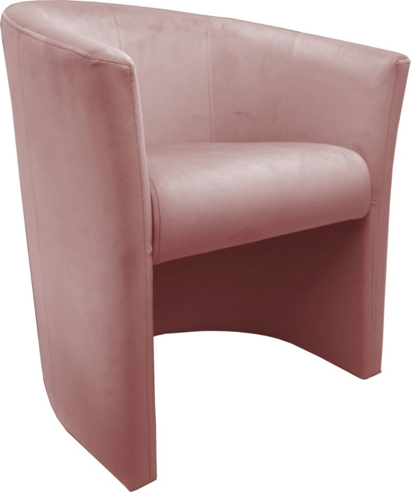 Atos Fotel MAROS VELVET różowy nowoczesny do salonu ATOS