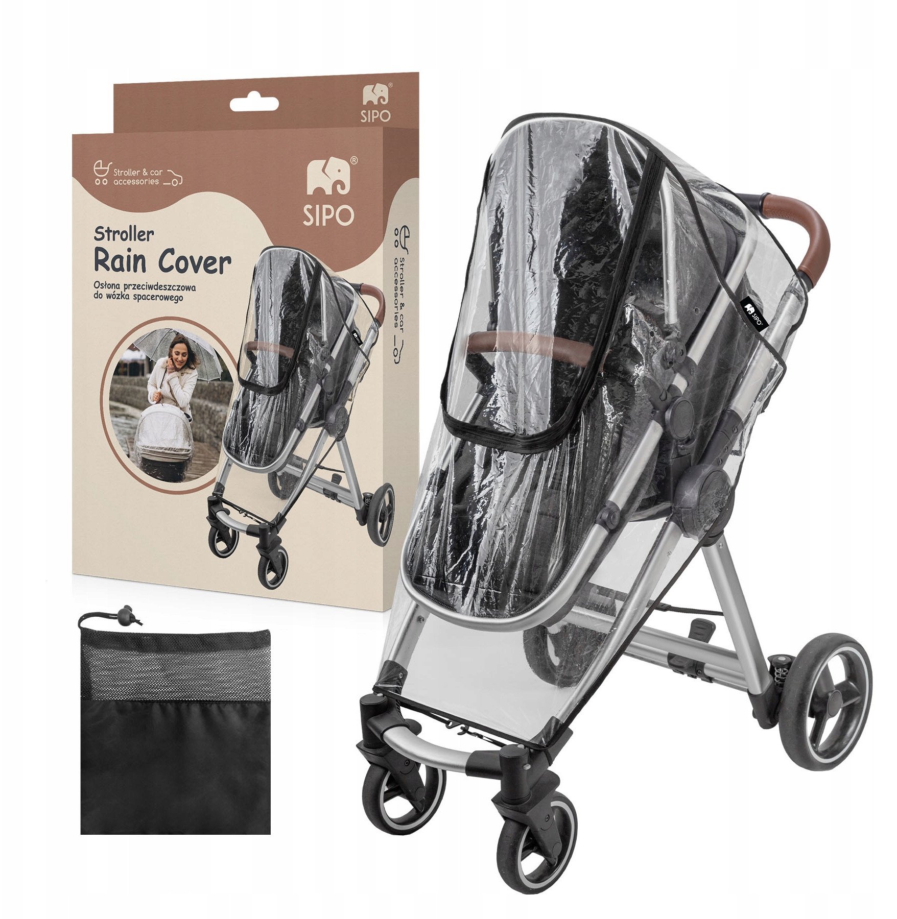 Osłona przeciwdeszczowa do wózka