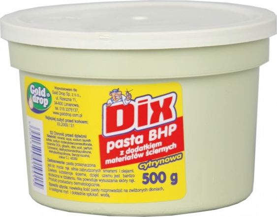 Dix Pasta BHP do mycia rąk, 500g - cytrynowa
