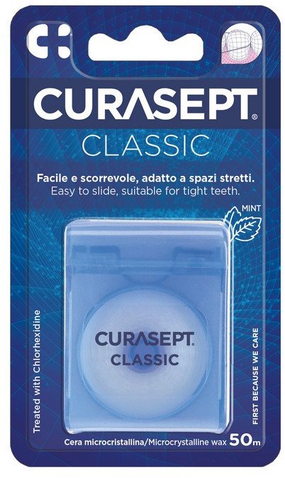 CURASEPT NIĆ-CLASSIC, woskowana 50m