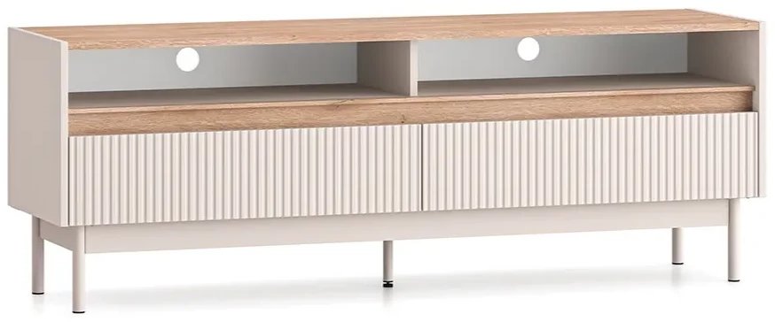 Szafka RTV DUMI 07 2S 154 kaszmirowa/dąb cremona ML MEBLE