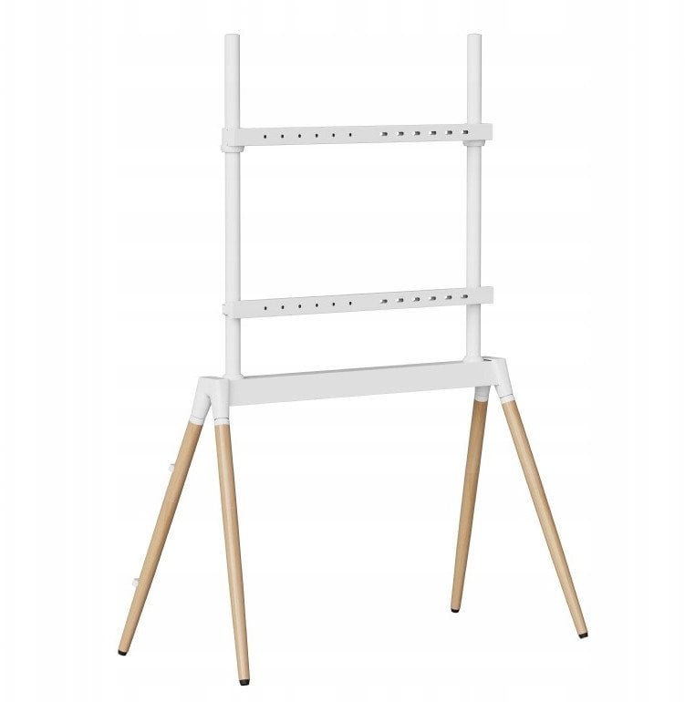 GEMBIRD Stojak podłogowy pod telewizor 55 - 86inch biały/drewniany