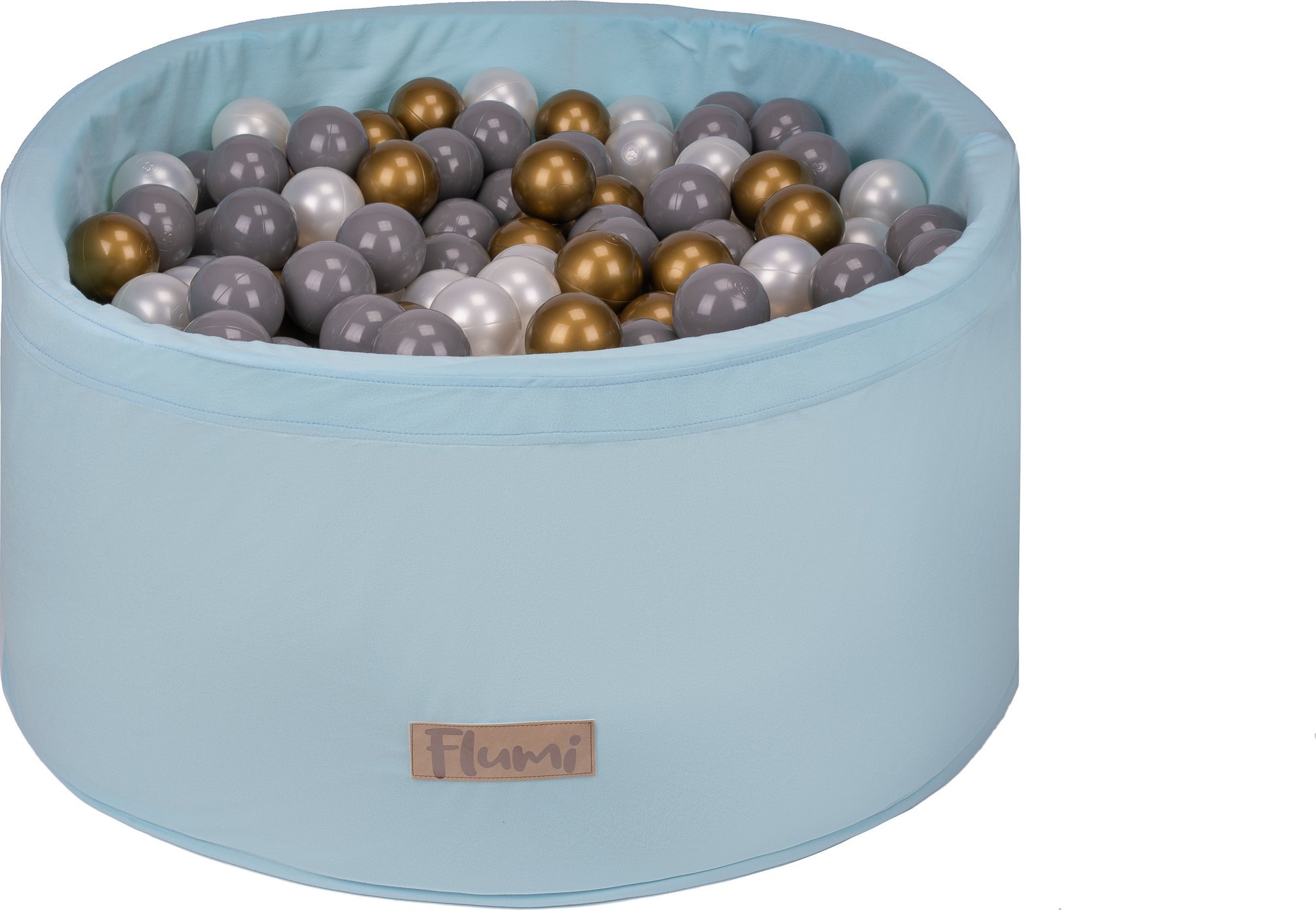 Blomster Suchy basen BŁĘKITNY + ZŁOTE-SZARE-PERŁOWE