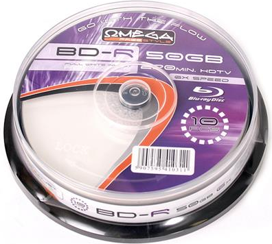 Omega BD-R 50 GB 6x 10 sztuk (41031)