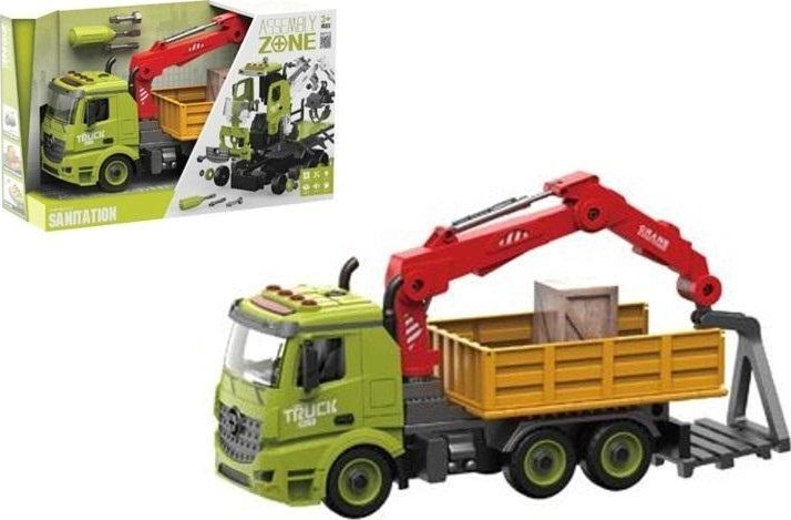 Auto ciężarówka z dźwiękami światłem i napędem