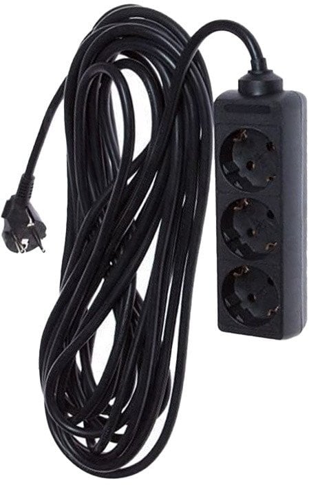 EXT CORD KF-GS-03-A 3X1.5 10M 3P BLCK