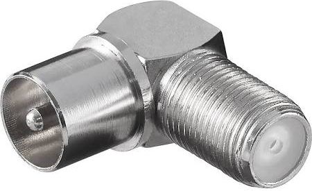 Goobay Wtyk, adapter kątowy F - IEC (12236)