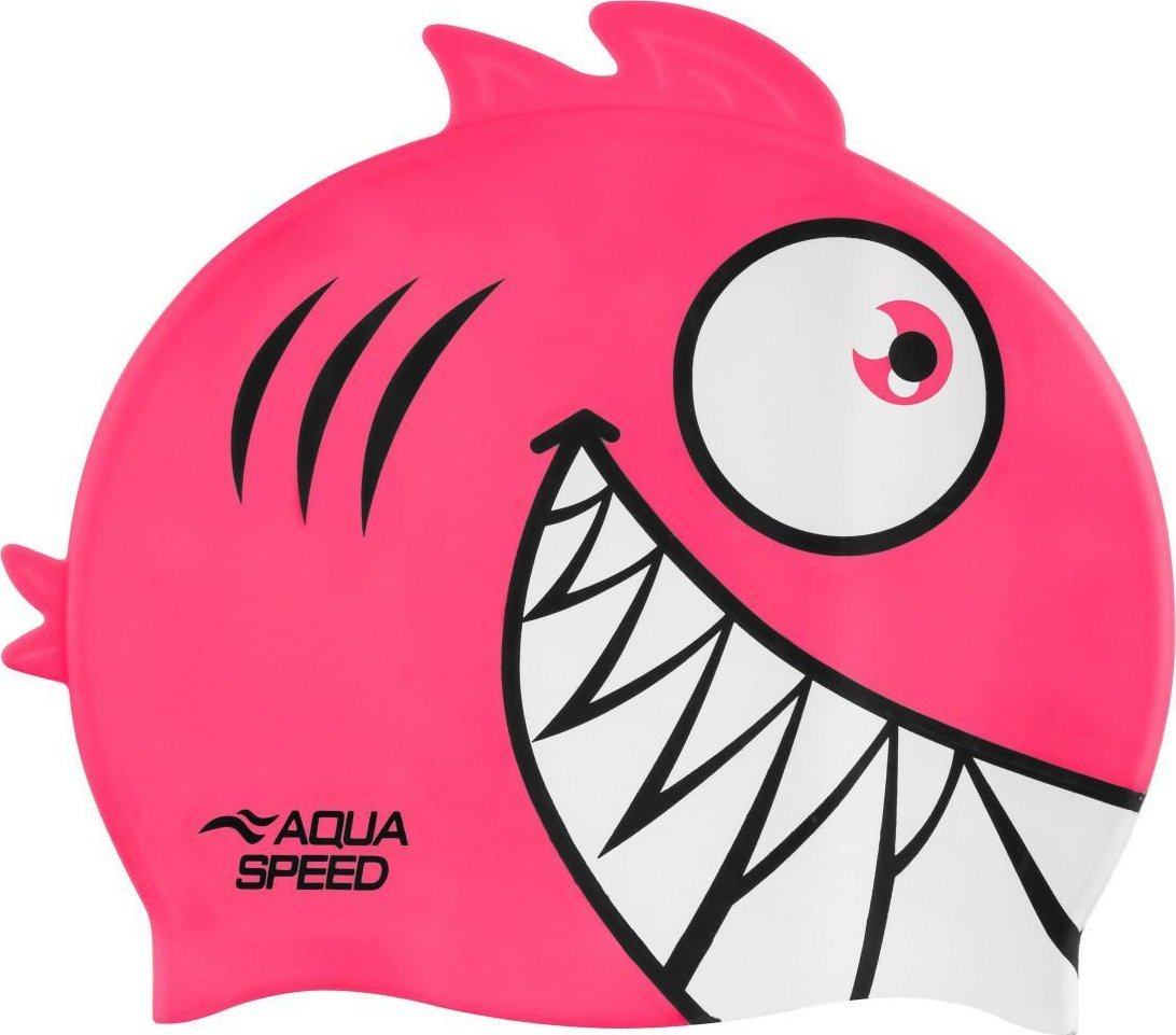 Aqua-Speed Czepek Pływacki Aqua Speed Zoo Pirania pink