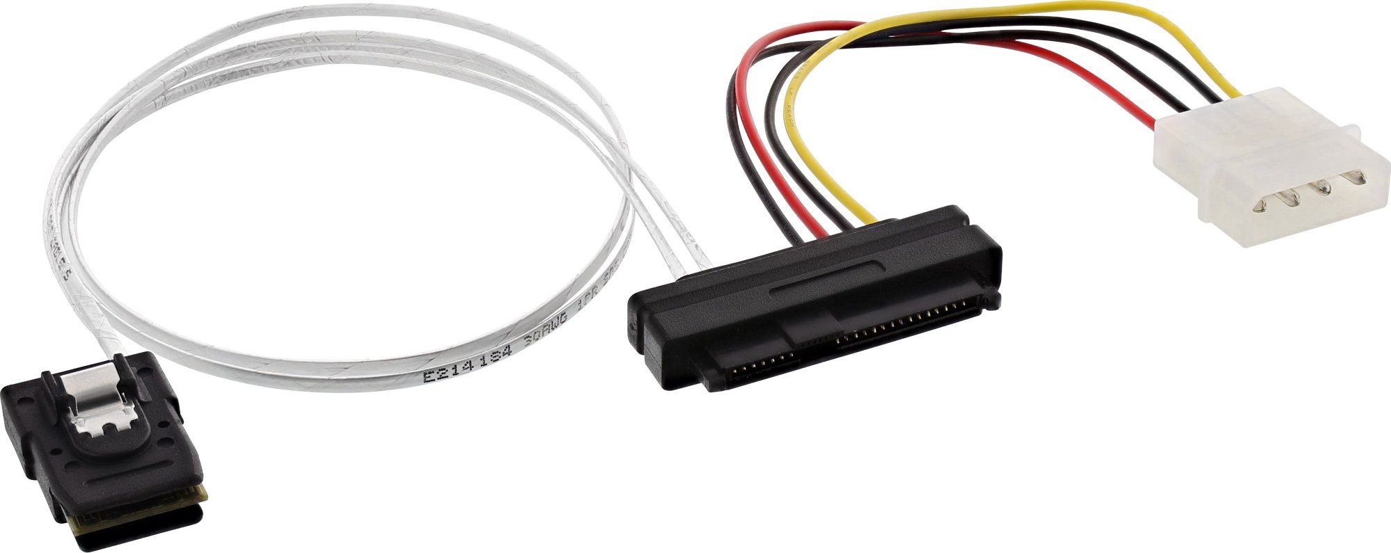 InLine InLine® SAS Cable Mini SAS SFF-8087 to 1x SAS SFF-8482 + Power 0.75m