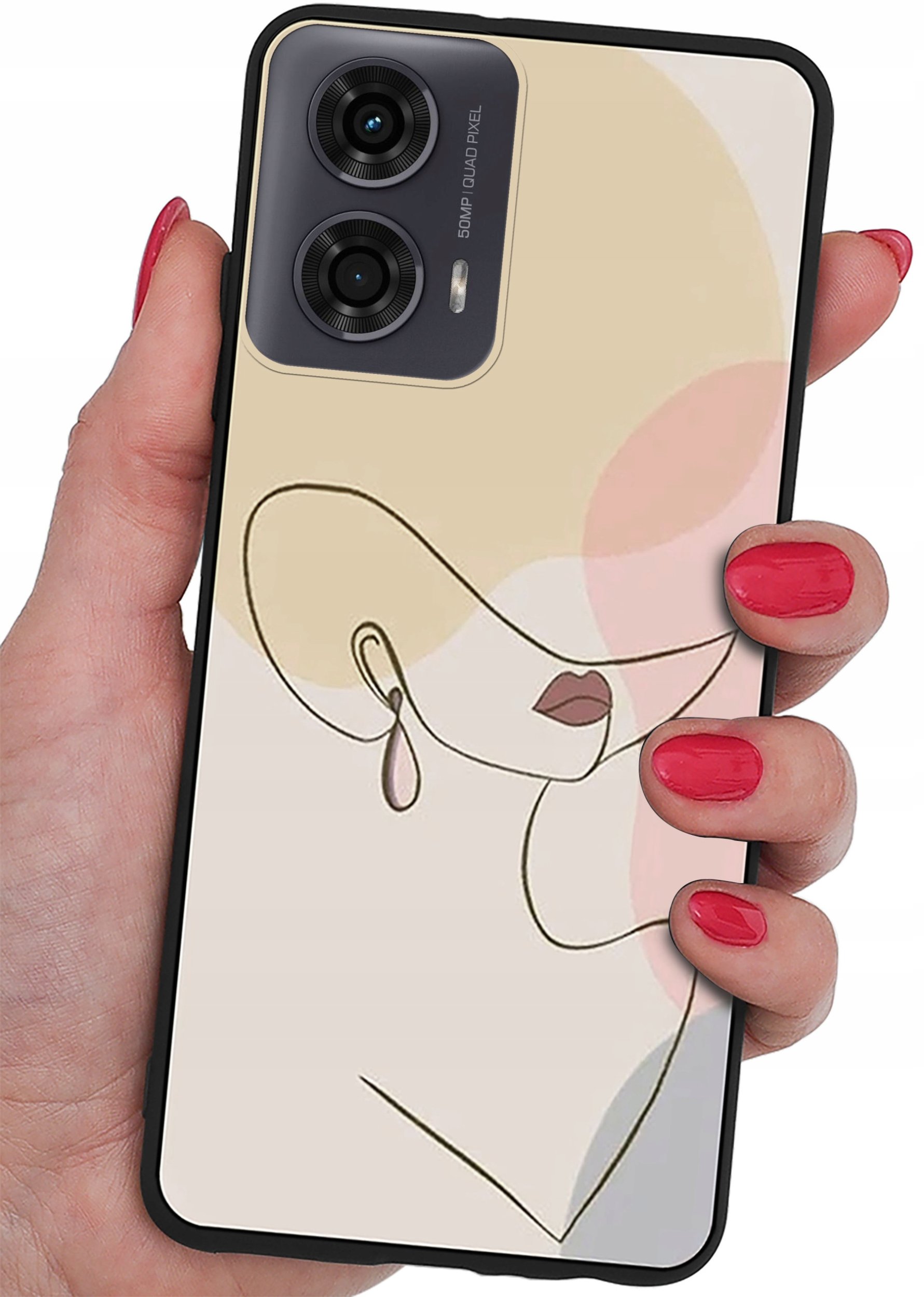 Etui do Motorola Moto G24 | G24 POWER | G04 CASE WZORY MATT PLECKI + SZKŁO