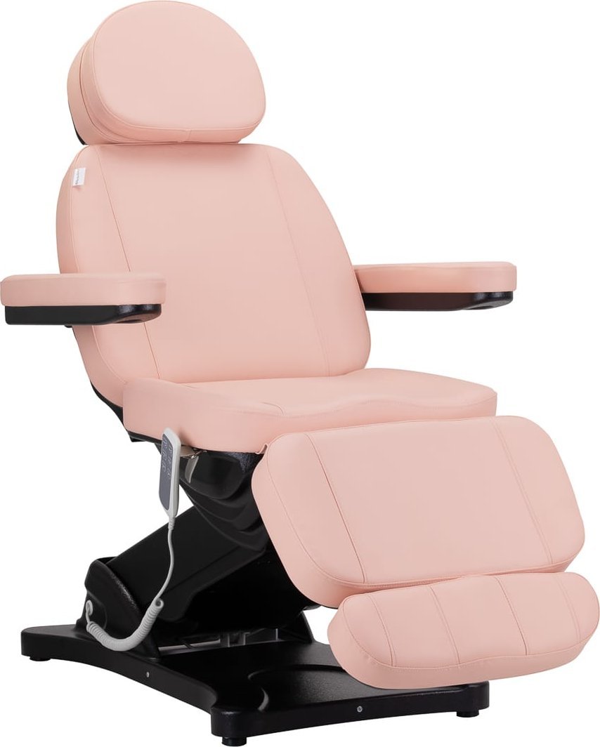Activeshop Elektryczny fotel kosmetyczny SILLON CLASSIC 3 silniki różowo czarny