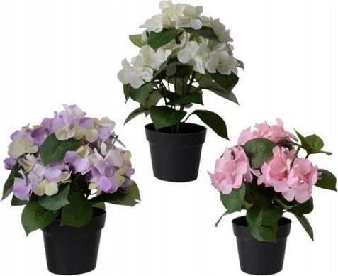 Kaemingk Hortensja w doniczce sztuczna roślina ozdobna 1 szt 24x25 cm